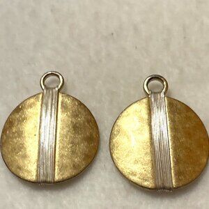 Earrings Alm Soho Pair Or Pendants Goldtone Two Vintage VTG